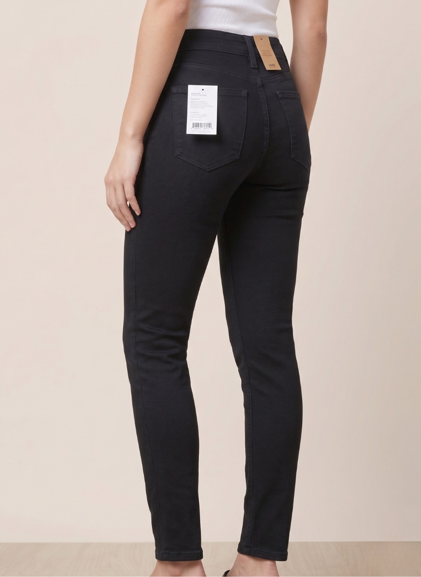 Levi's 711 Skinny Jeans - Women's Washed Black Mid-Rise Denim (NWT)