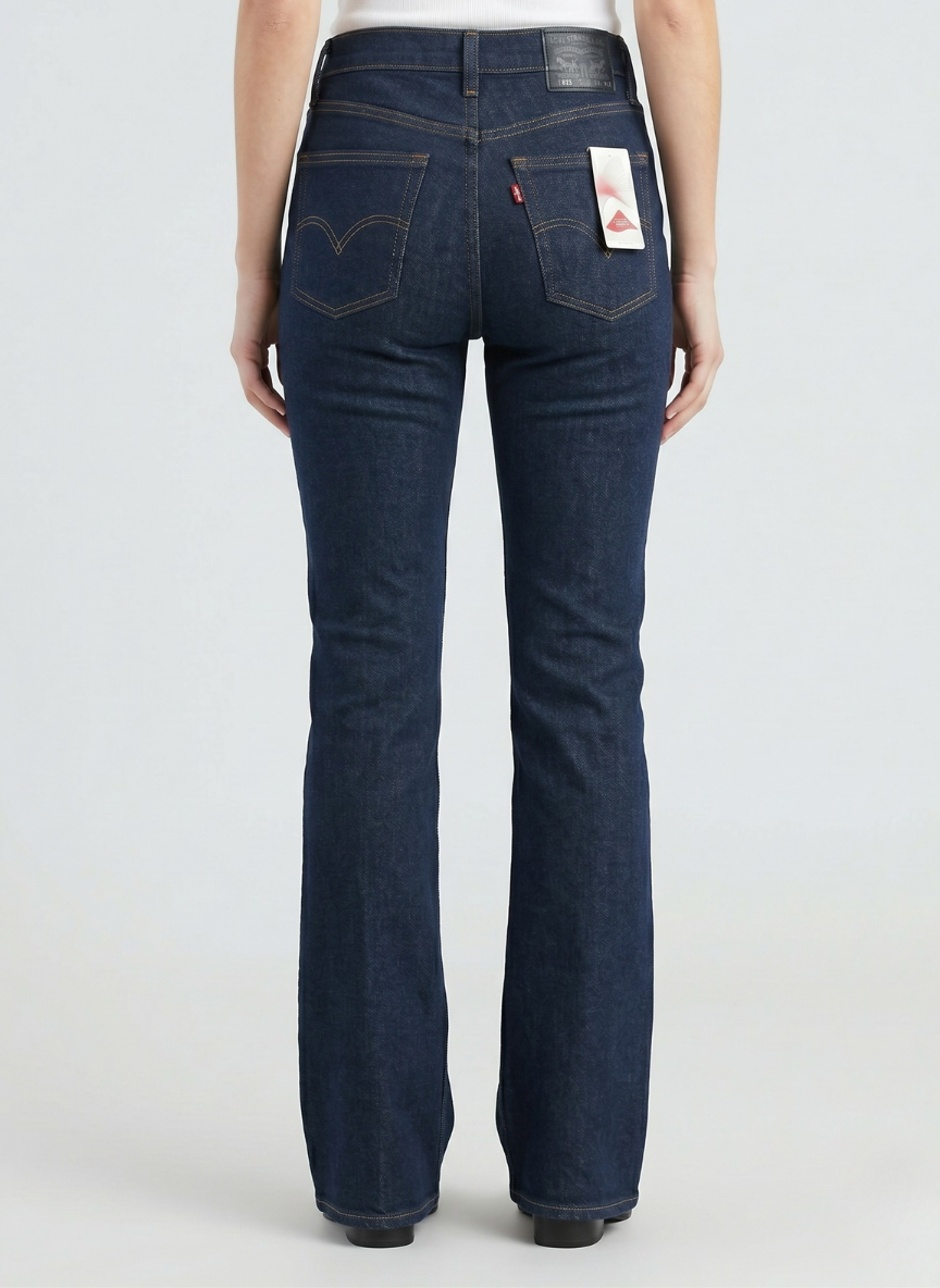 Levi's Women's 715 Bootcut Jeans - Dark Indigo Wash with Lycra Stretch