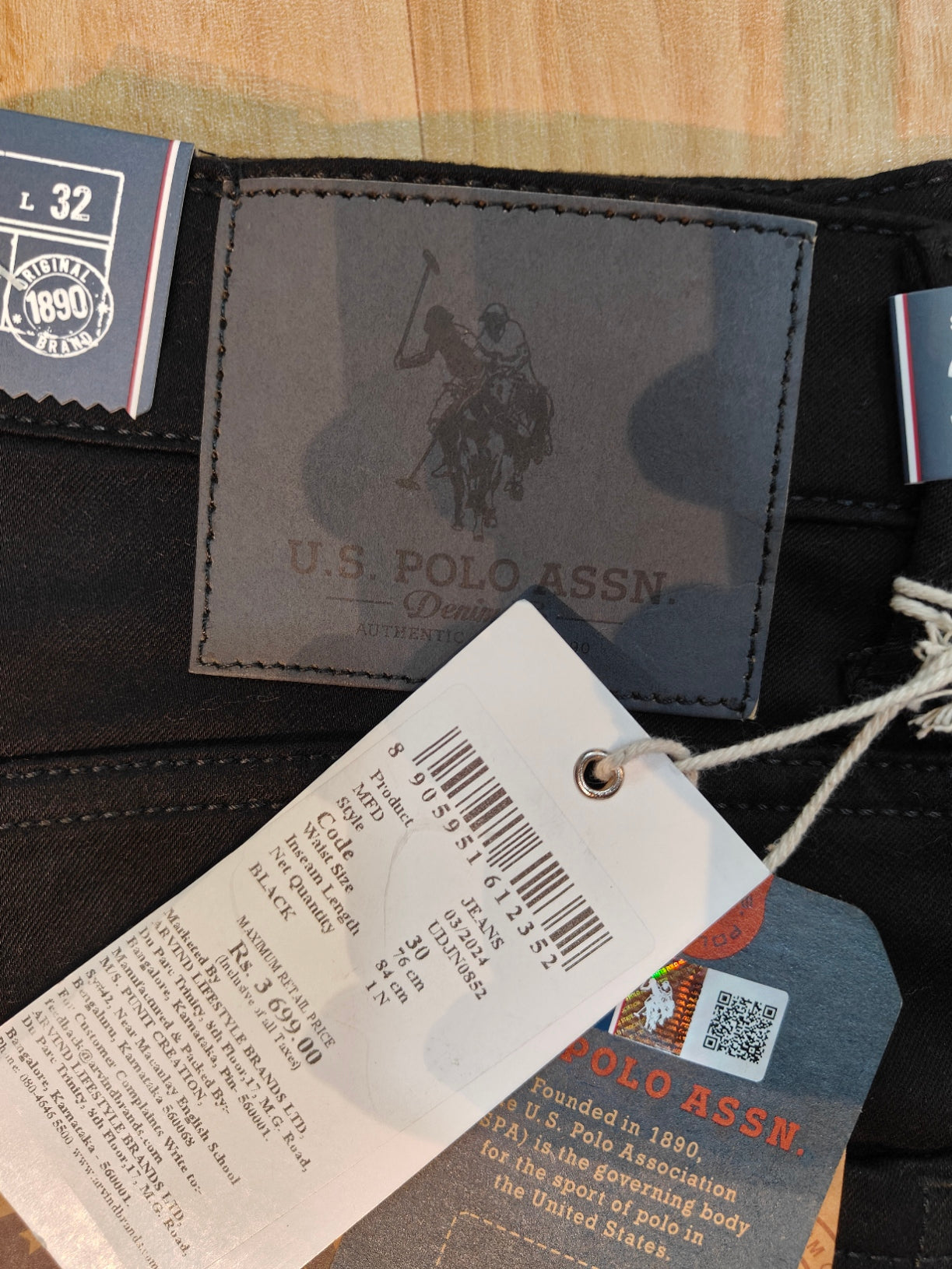 U.S. Polo Assn. Men's Jeans (Black)