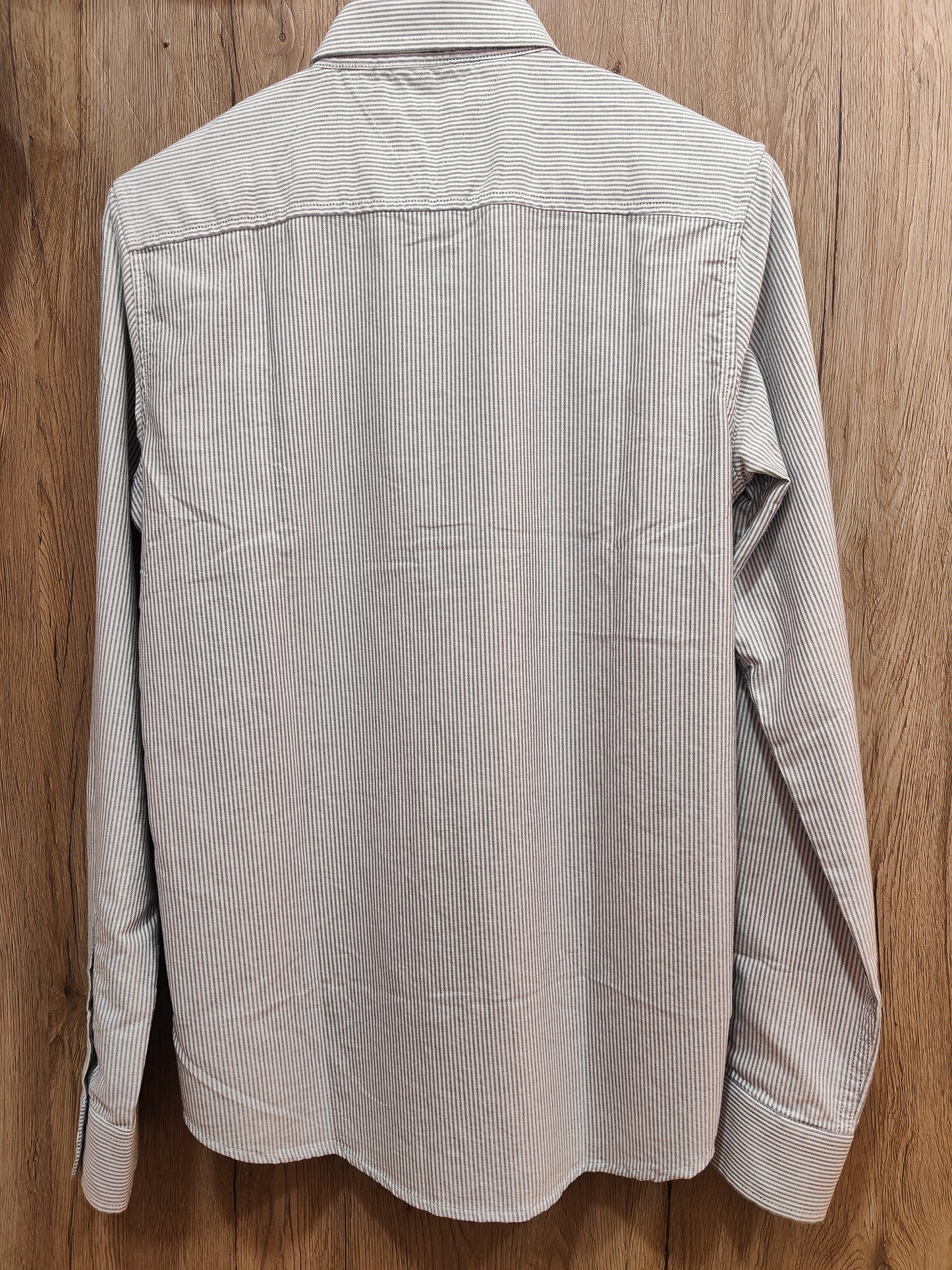 Tommy Hilfiger Men's Classic Striped Button-Down Shirt (Blue)