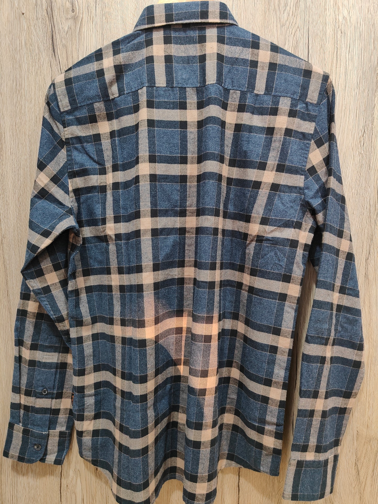 Kutur Men's Blue & Beige Checked Cotton Shirt – Westside Manufacturer