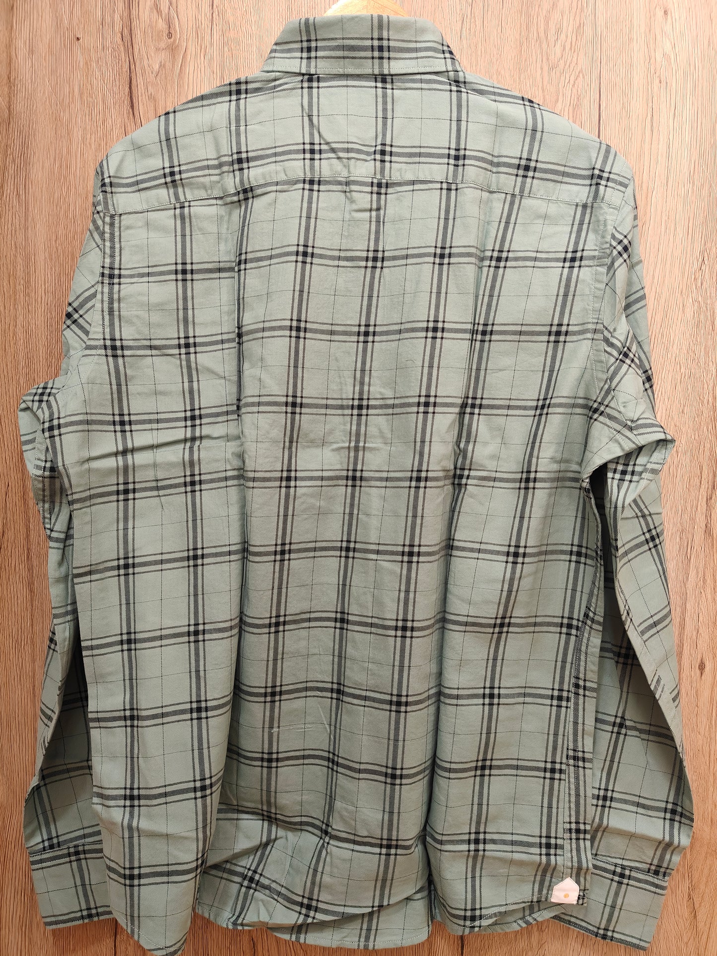Rare Rabbit Men’s Check Casual Shirt (Sage Green)