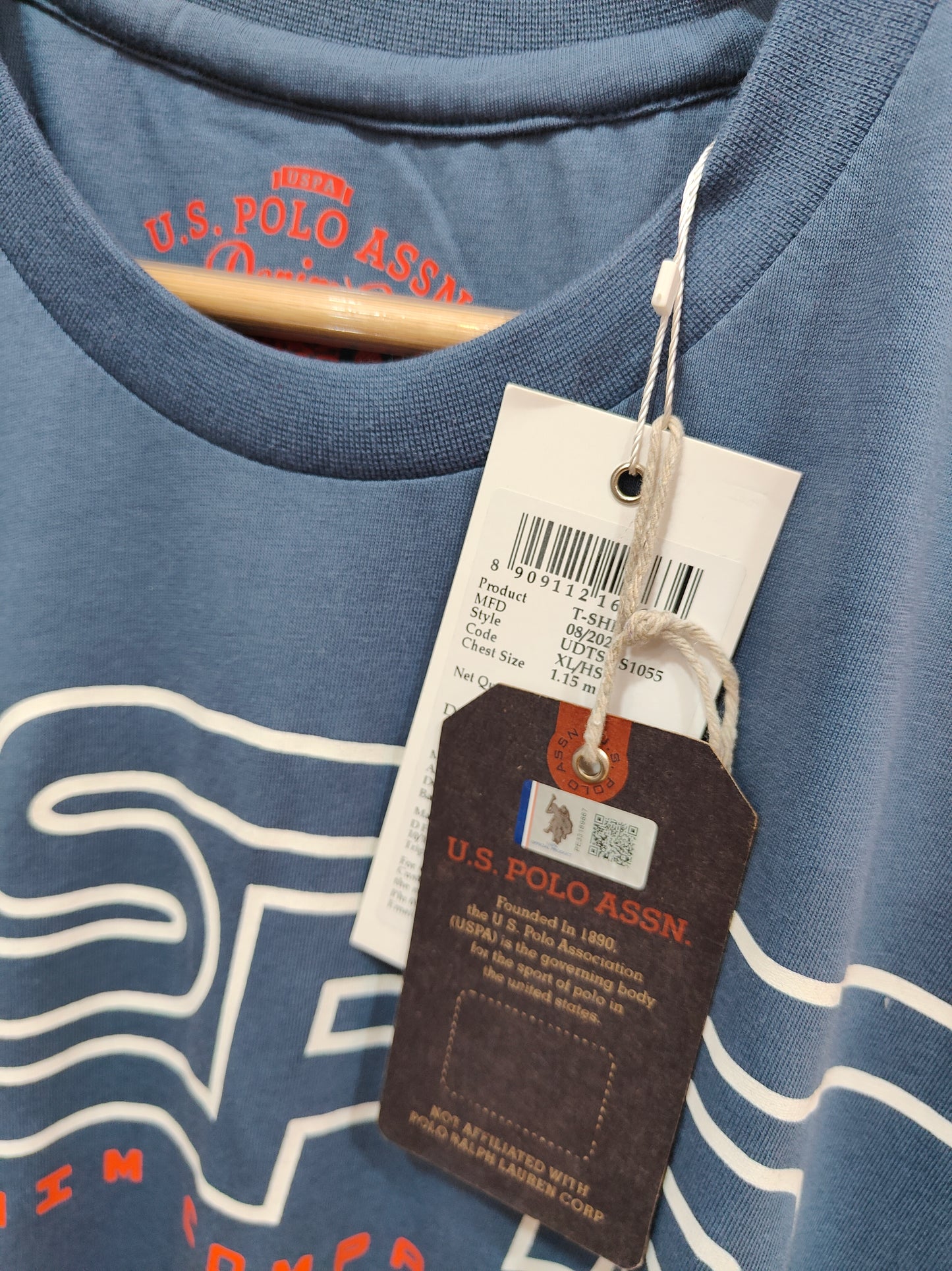 U.S.Polo Assn. Men’s Graphic Print T-Shirt (Blue)