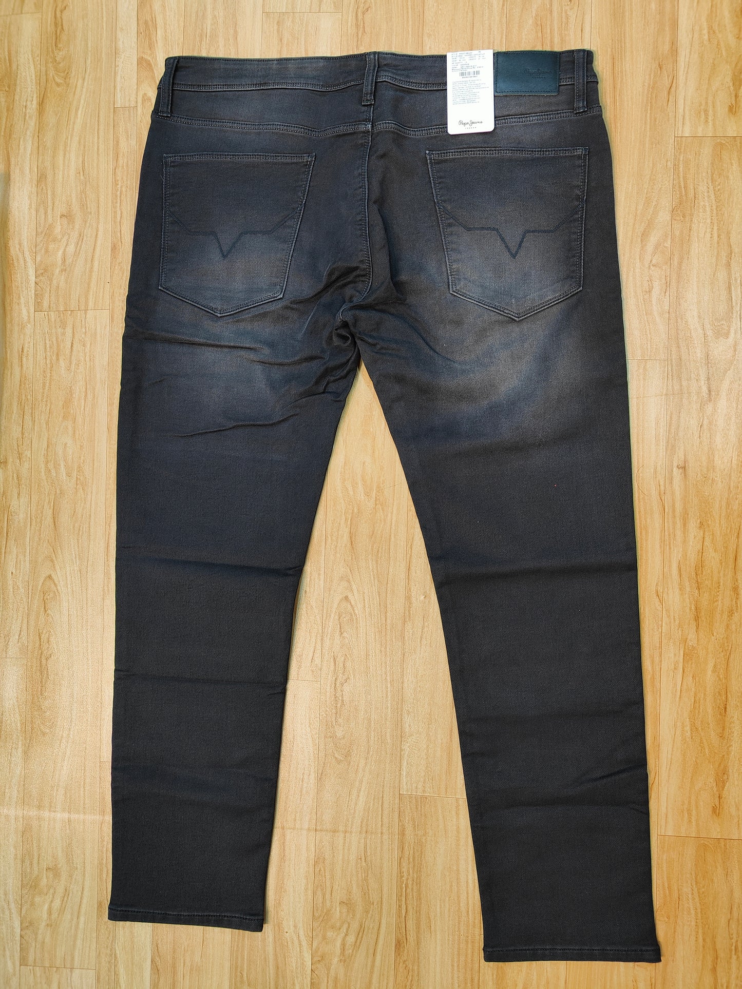 Pepe Jeans London Men's Faded Black Slim Fit Denim