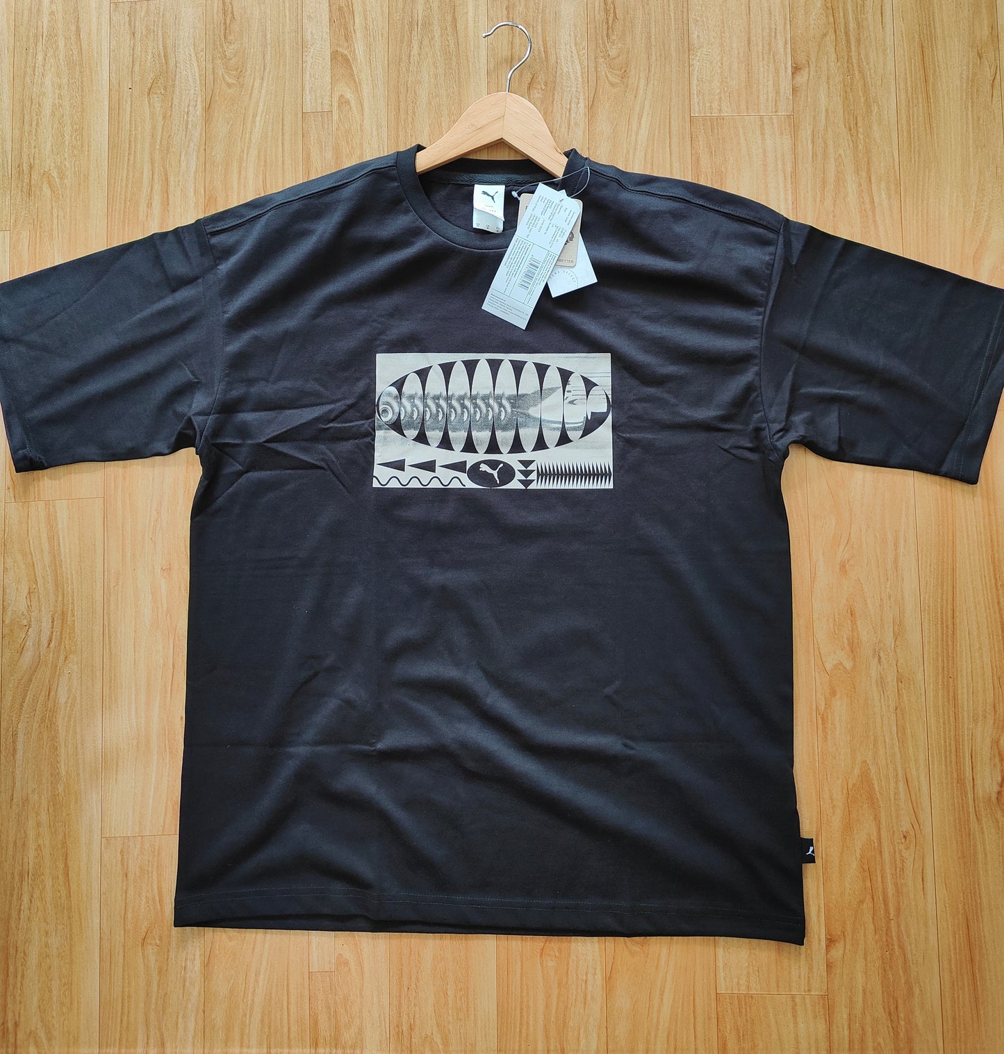 Puma Men's Graphics Fast Drop Shoulder T-shirt (Black)