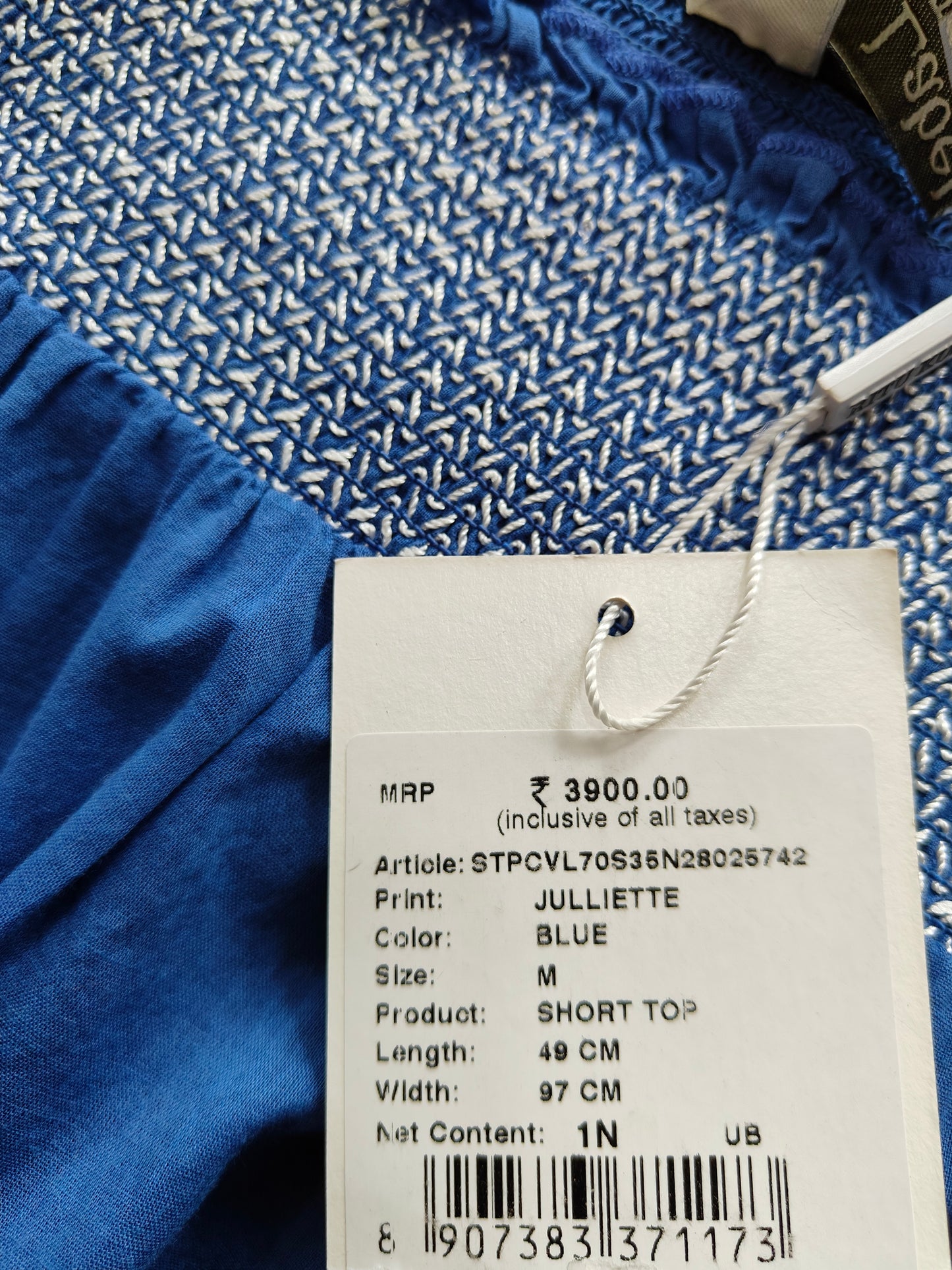 Juliette Off-Shoulder Short Top