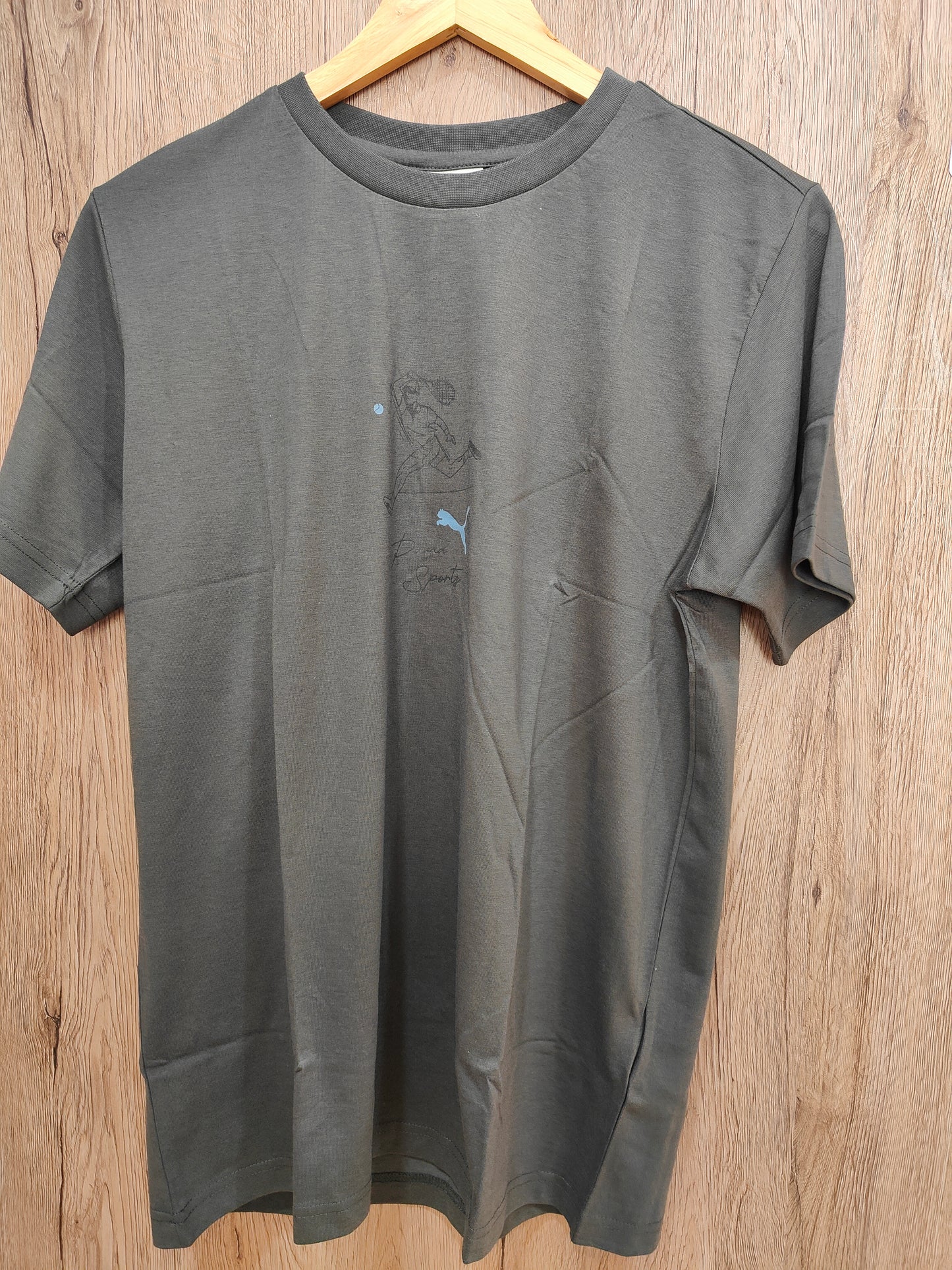 Puma Team Graphic Men's T-Shirt (Mineral Grey)