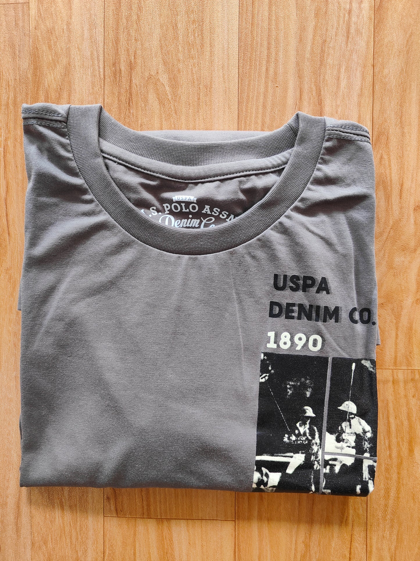 U.S.Polo Assn. Men's Heritage Graphic T-Shirt (Grey)