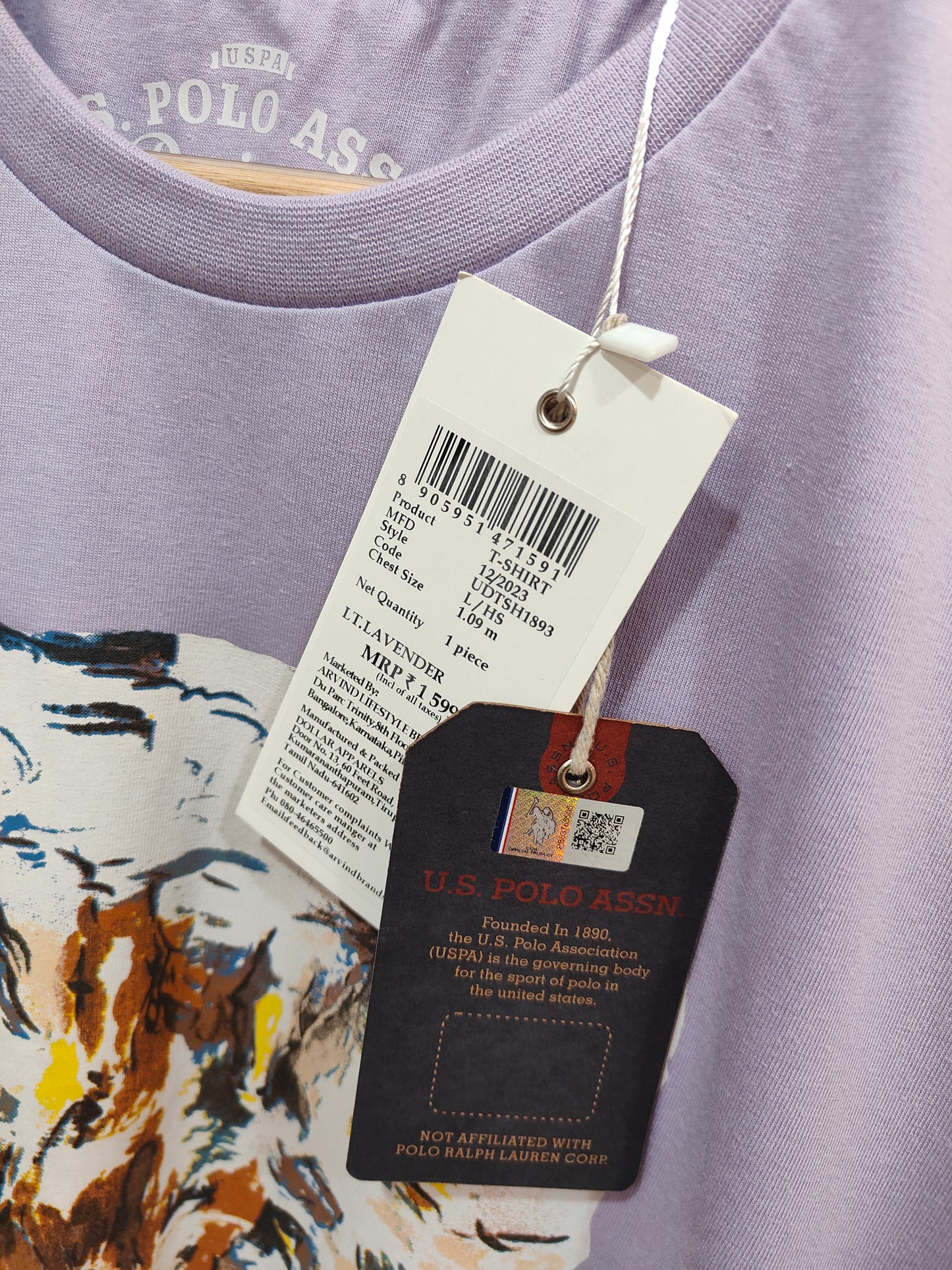 U.S. Polo Assn. Graphic Tee (Lavender)