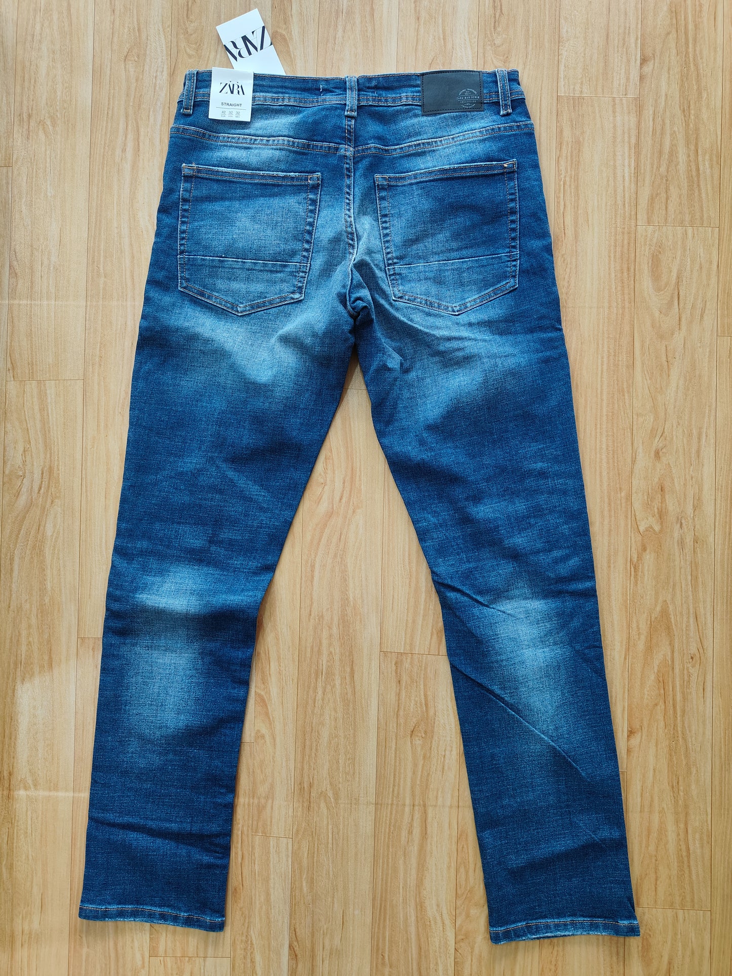 Zara Mens Distressed Jeans(Blue)