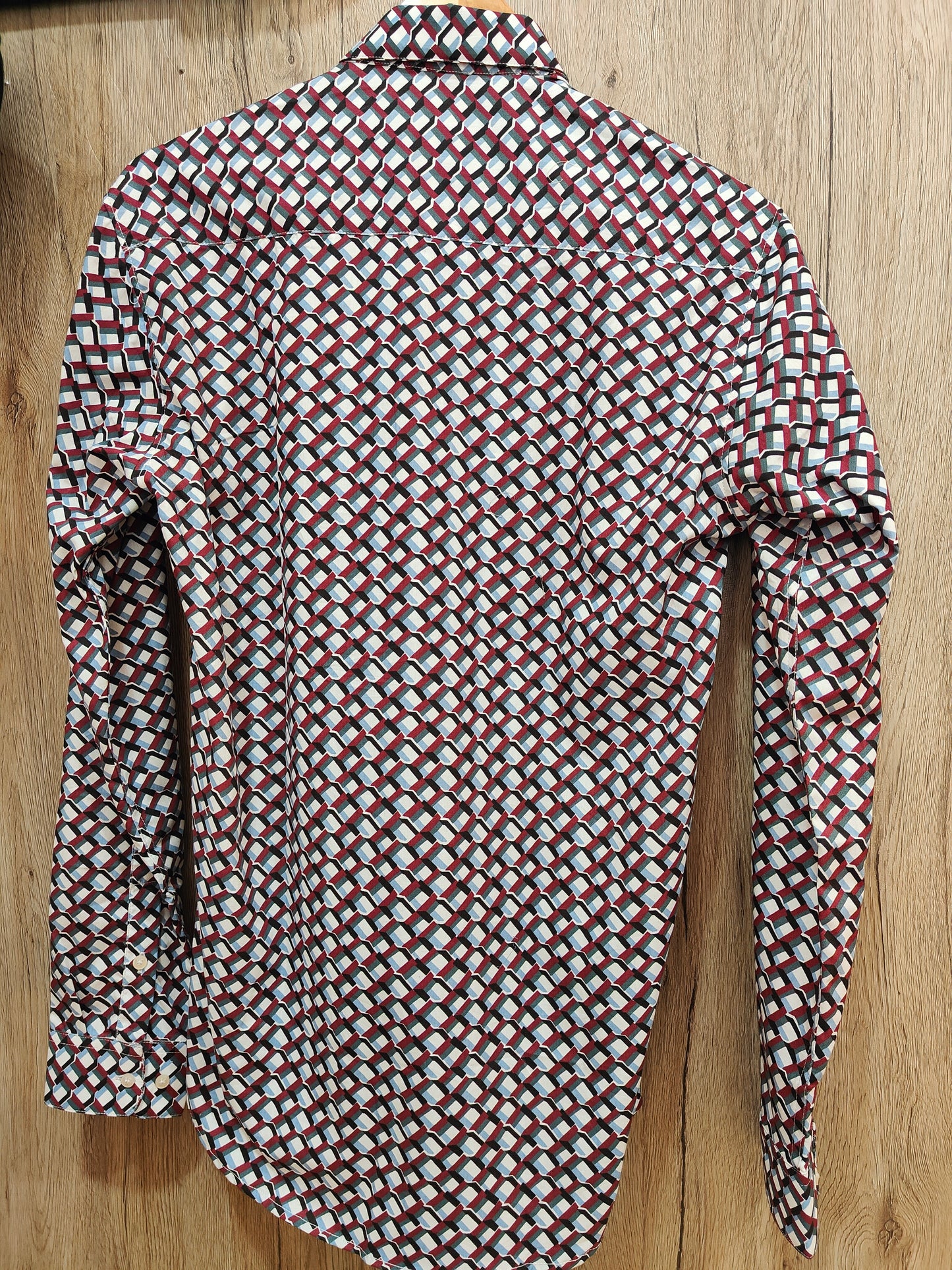 Rare Rabbit Geometric Patterned Men's Shirt