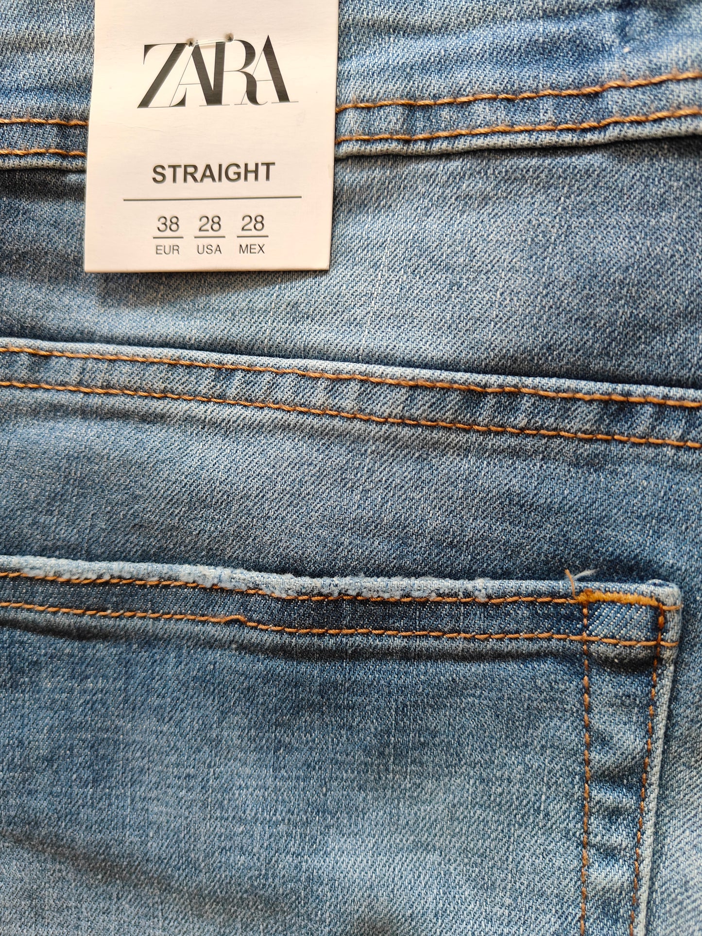 Zara Men's Distressed Jeans(light blue)