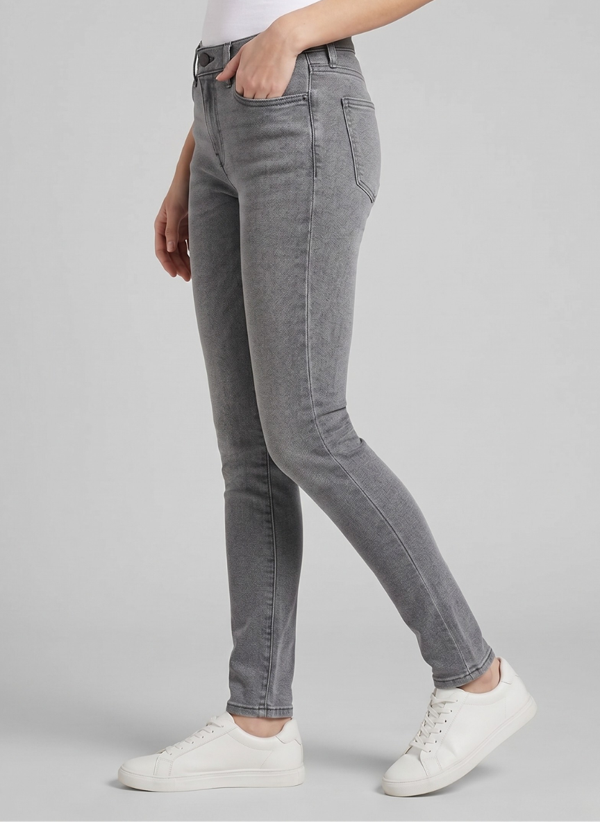 Levi's Women's 710 Super Skinny Jeans - Smoke Gray Stretch Denim