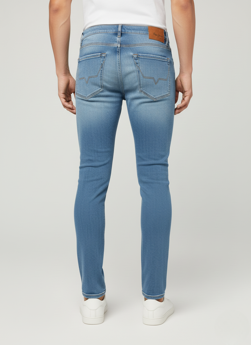 Pepe Jeans London Men's Light Blue Slim Fit Denim