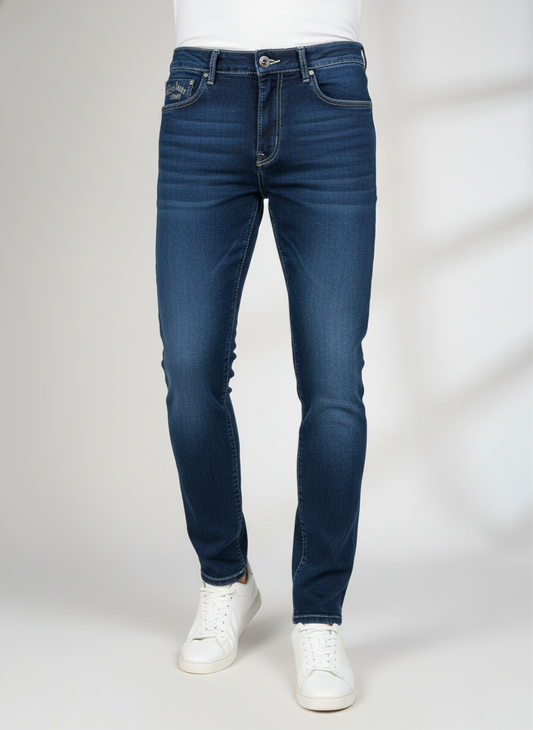 Pepe Jeans London Men's Deep Blue Slim Fit Jeans