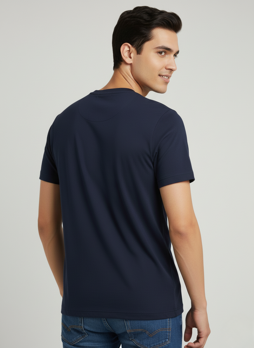 U.S.Polo Assn. Men's T-Shirt with Varsity Logo Print (NAVY)