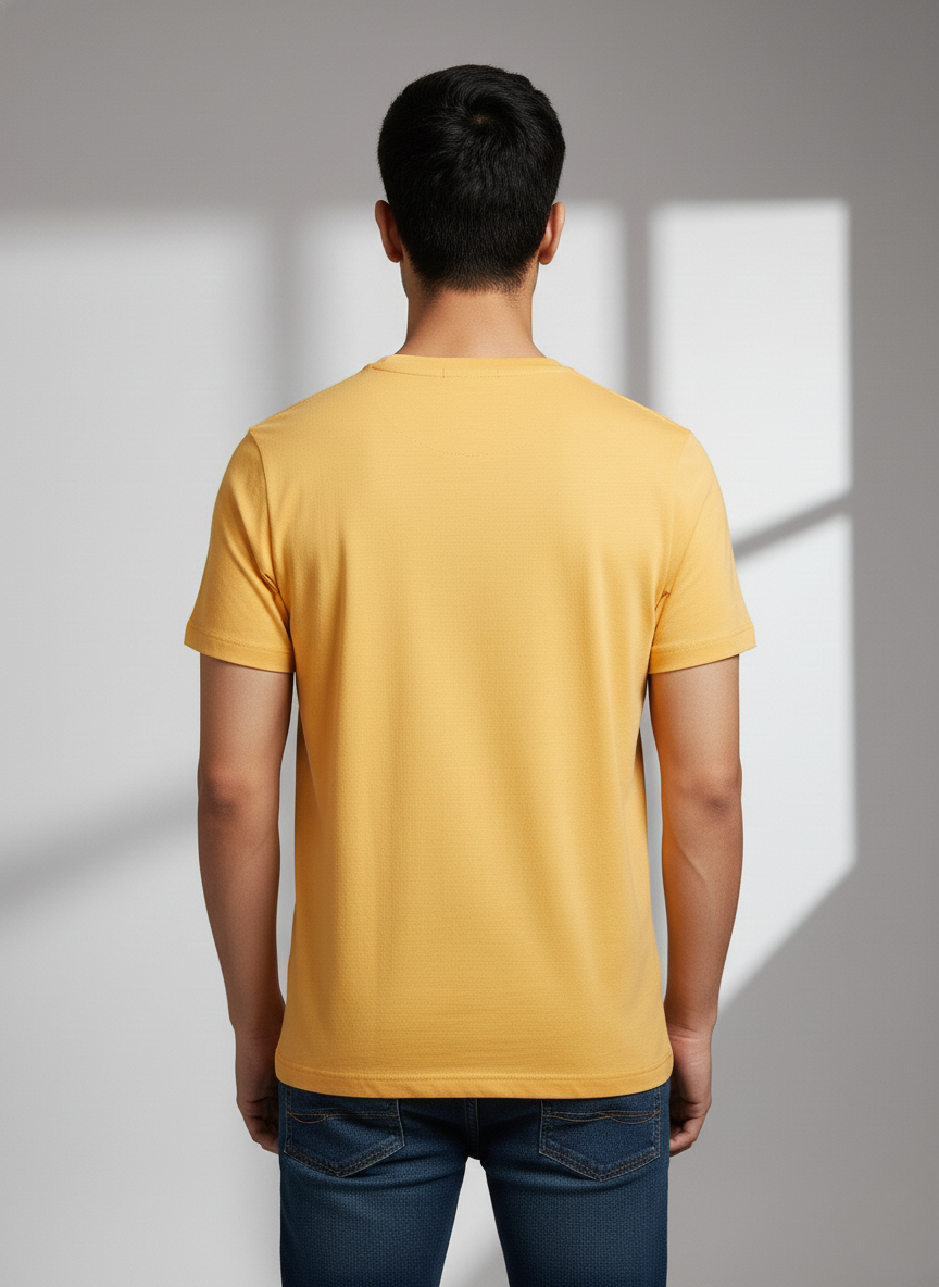 U.S.Polo Assn. Men's Yellow Graphic Heritage Print T-Shirt (YELLOW)