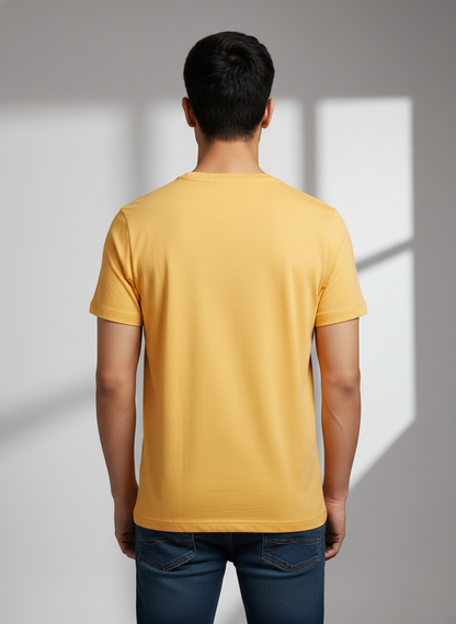 U.S.Polo Assn. Men's Yellow Graphic Heritage Print T-Shirt (YELLOW)
