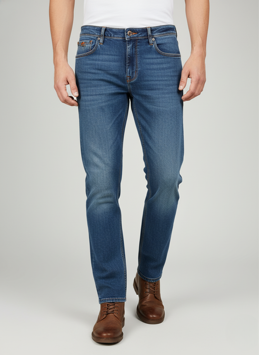 Pepe Jeans London Men's Classic Blue Straight Fit Denim