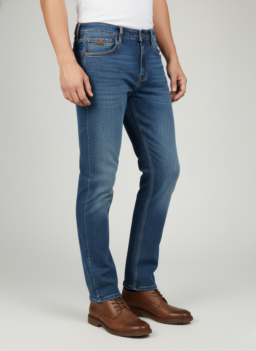 Pepe Jeans London Men's Classic Blue Straight Fit Denim