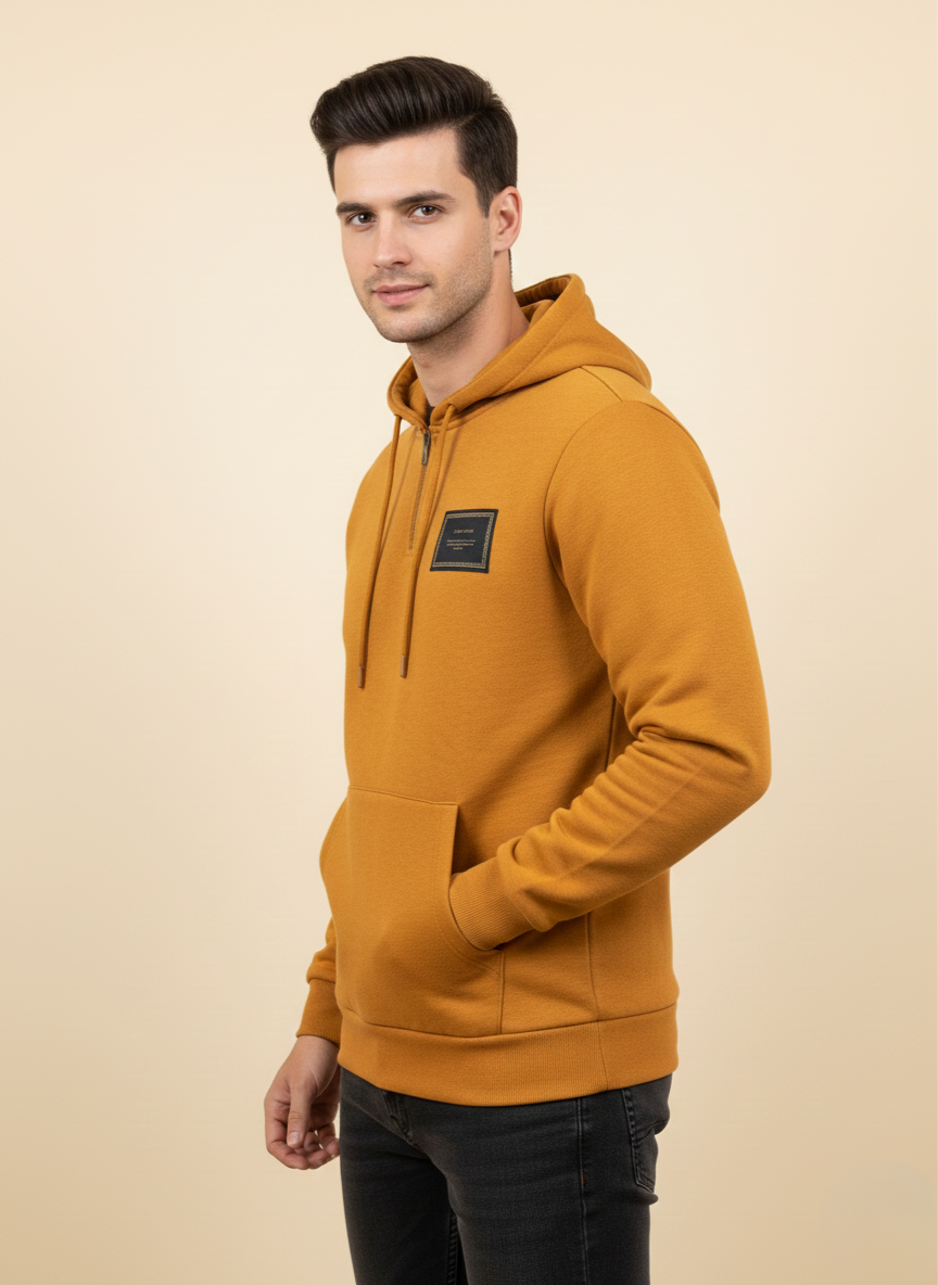Rare Rabbit Rust Zip-Up Hoodie
