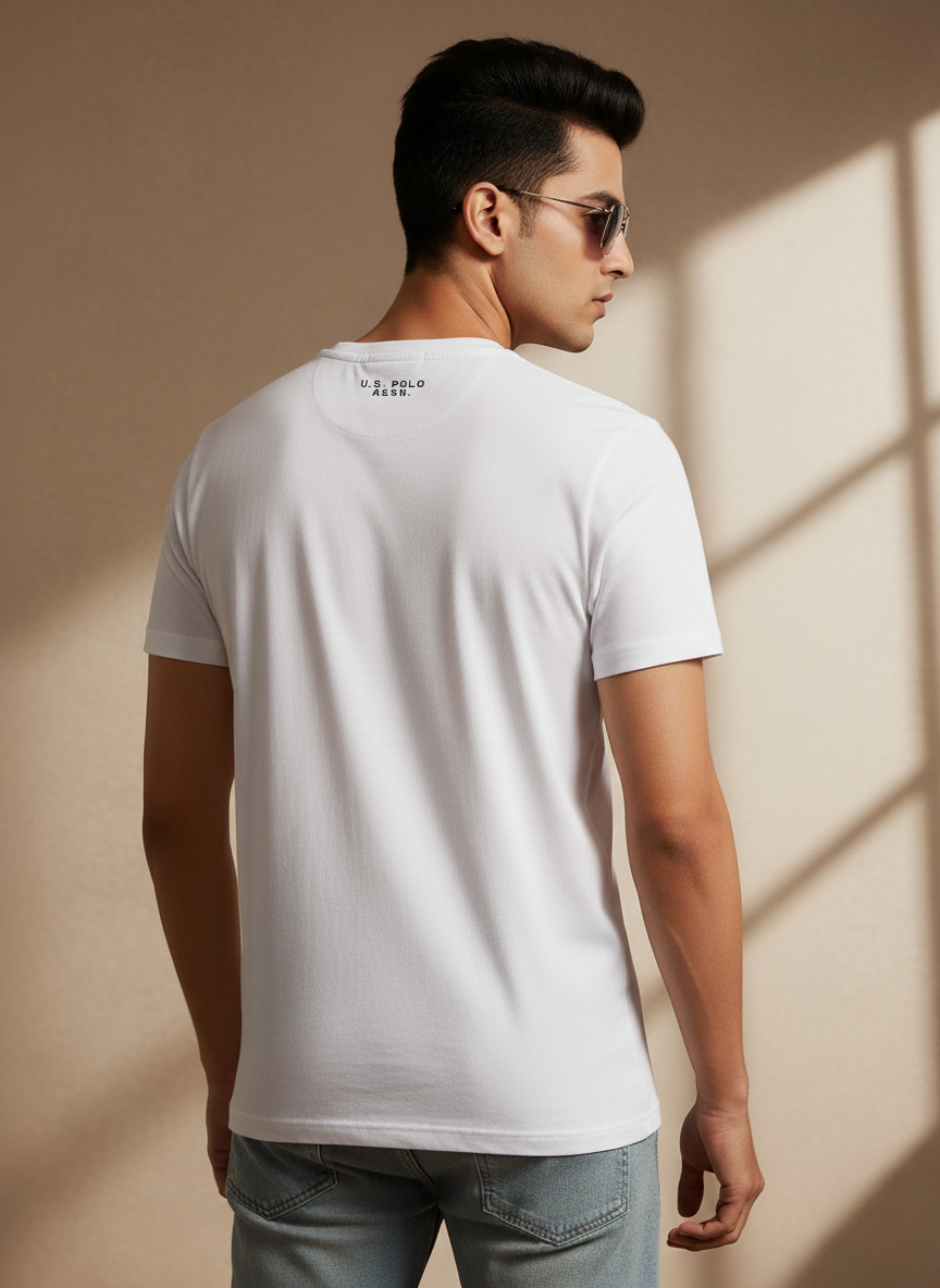 U.S. Polo Assn. Men's T-Shirt (WHITE)