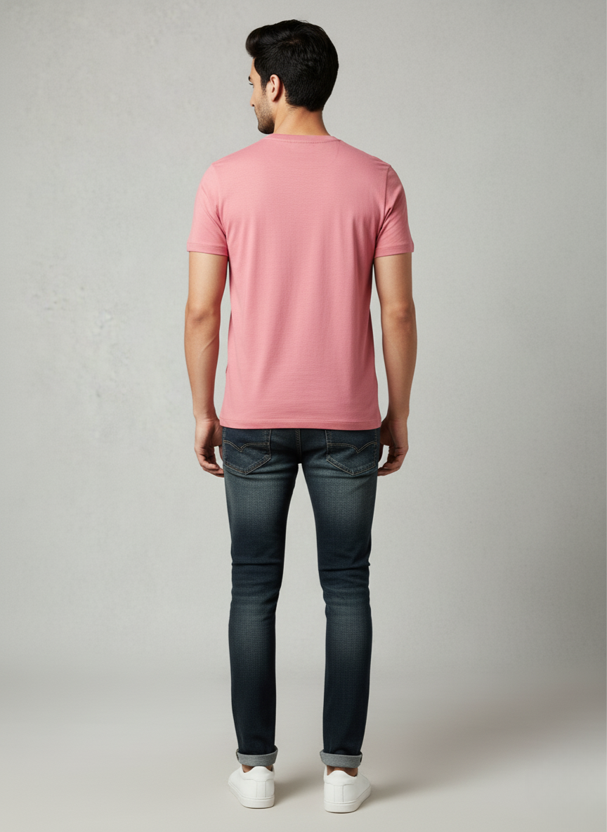 U.S. Polo Assn. Men's Pink Graphic Logo T-Shirt