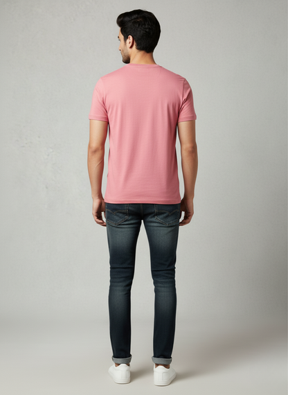 U.S. Polo Assn. Men's Pink Graphic Logo T-Shirt