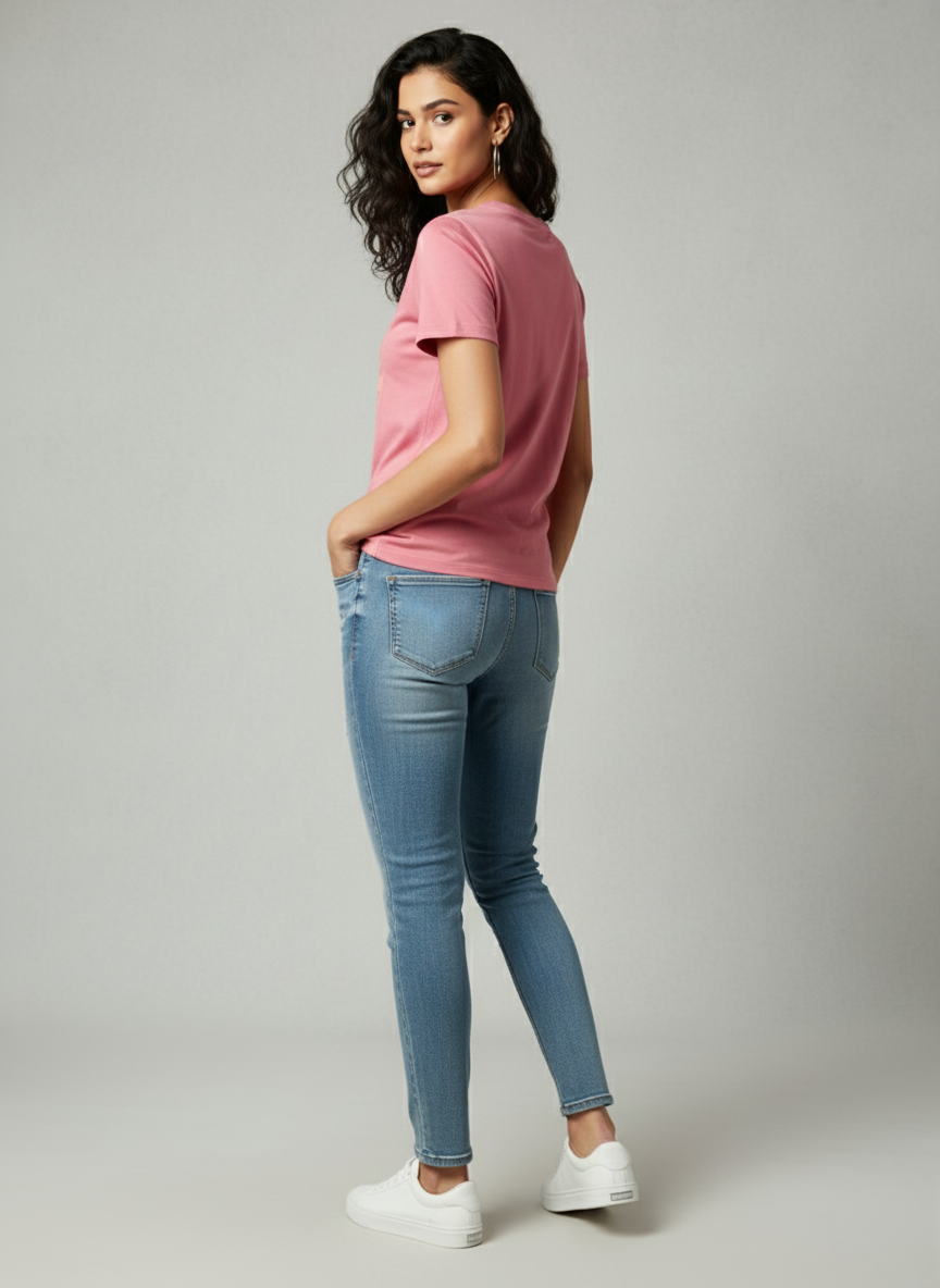 U.S. Polo Assn. Men's Pink Graphic Logo T-Shirt