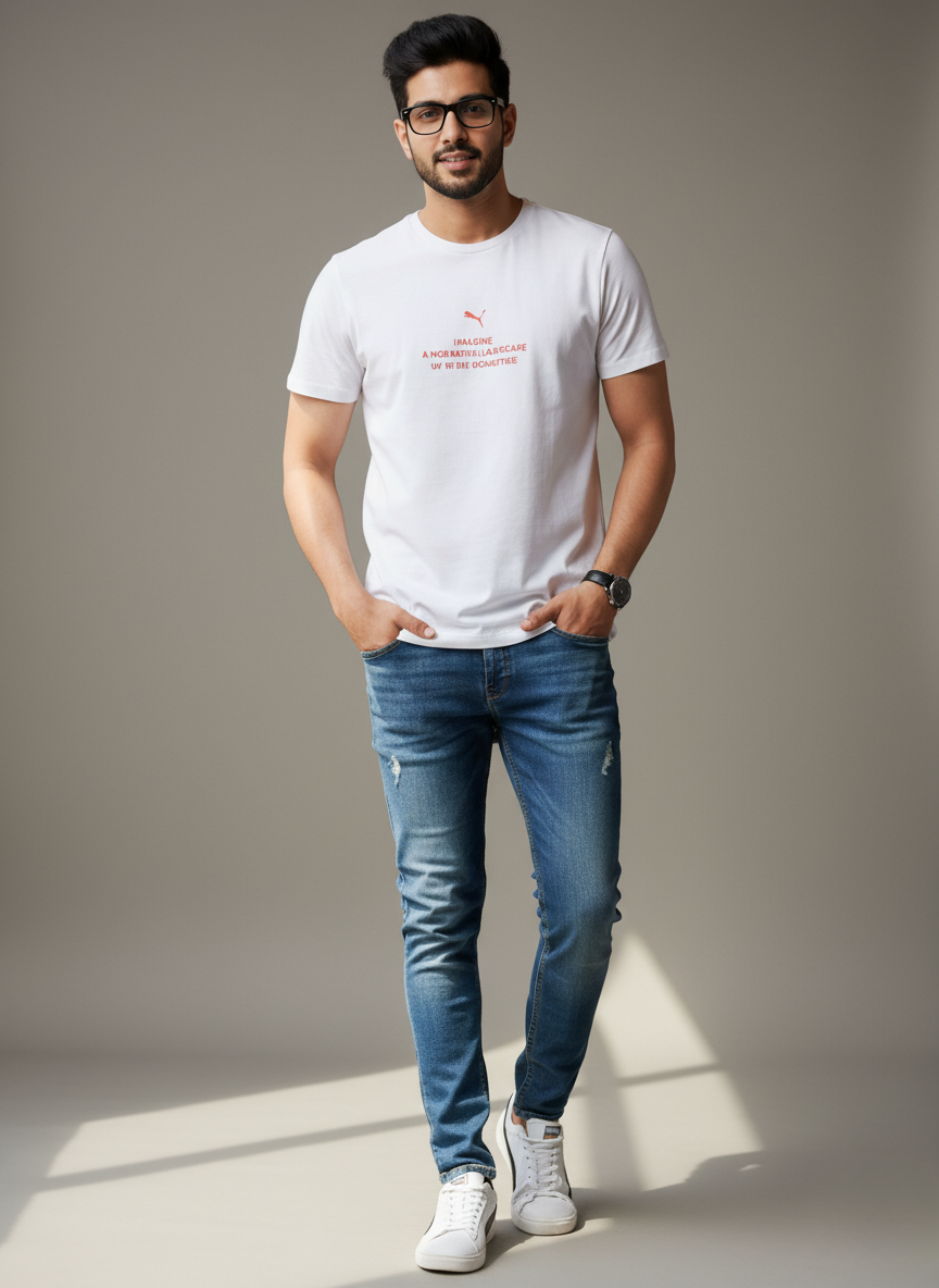 Puma Underground Oversized T-Shirt (WHITE)