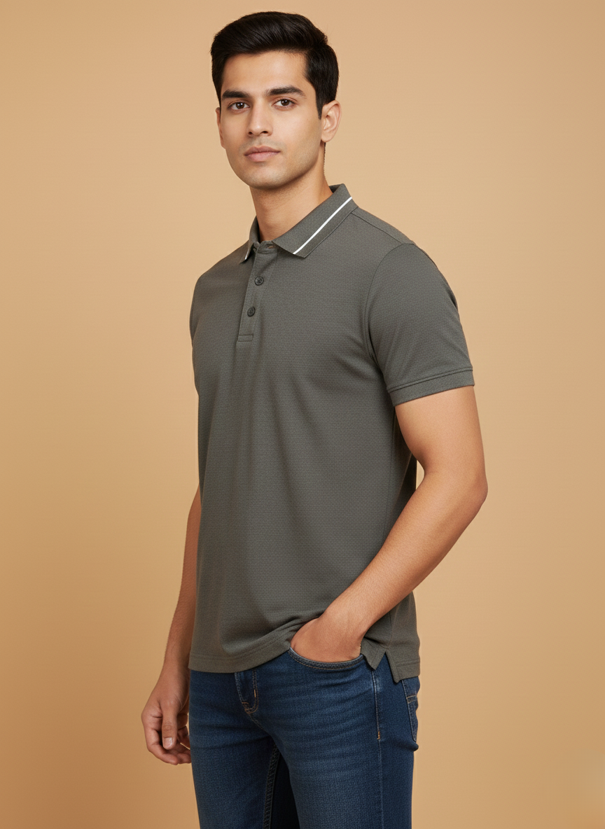 Armani Exchange Classic Olive Polo T-Shirt
