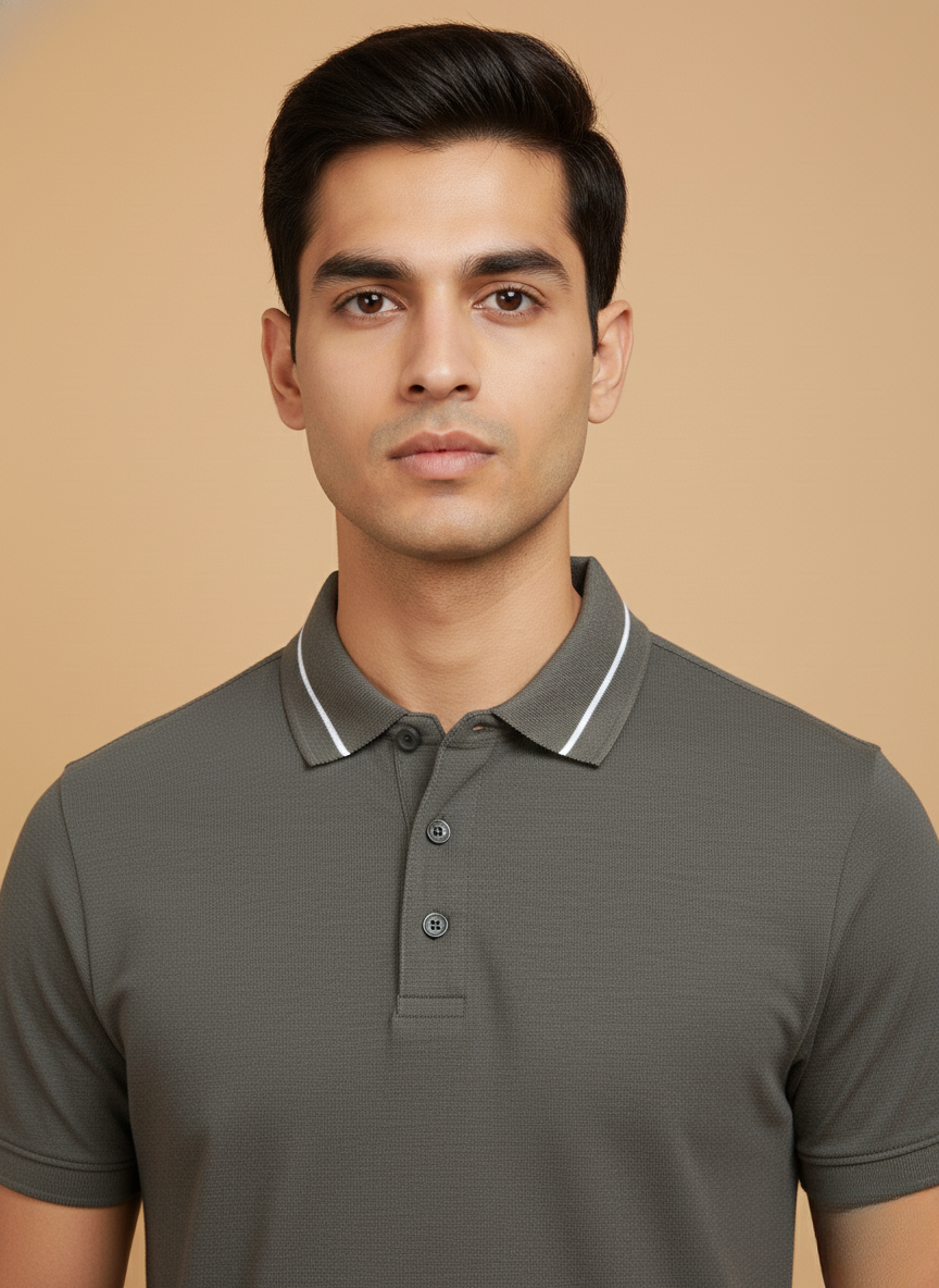 Armani Exchange Classic Olive Polo T-Shirt