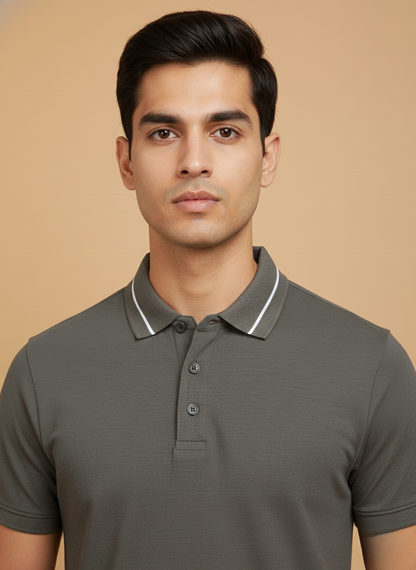 Armani Exchange Classic Olive Polo T-Shirt