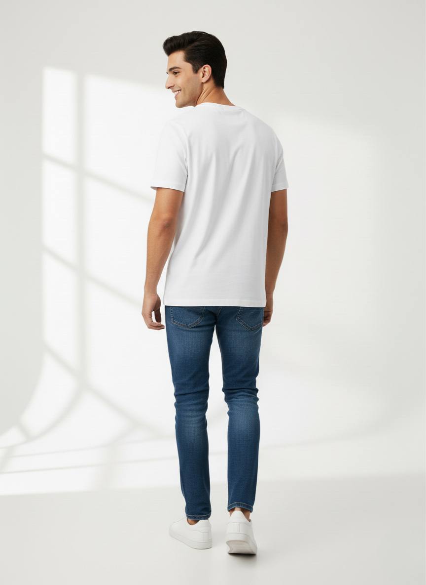 Puma Graphic Men's Sports Wear T-Shirt (WHITE)