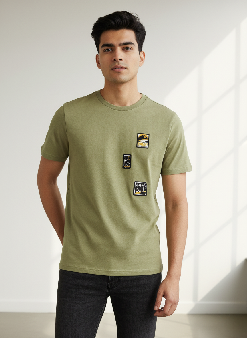 Puma Men's T-shirt (Olive Green)