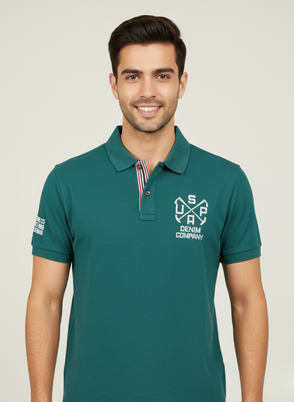 U.S. Polo Assn. Denim Co. Men’s Green Polo T-Shirt