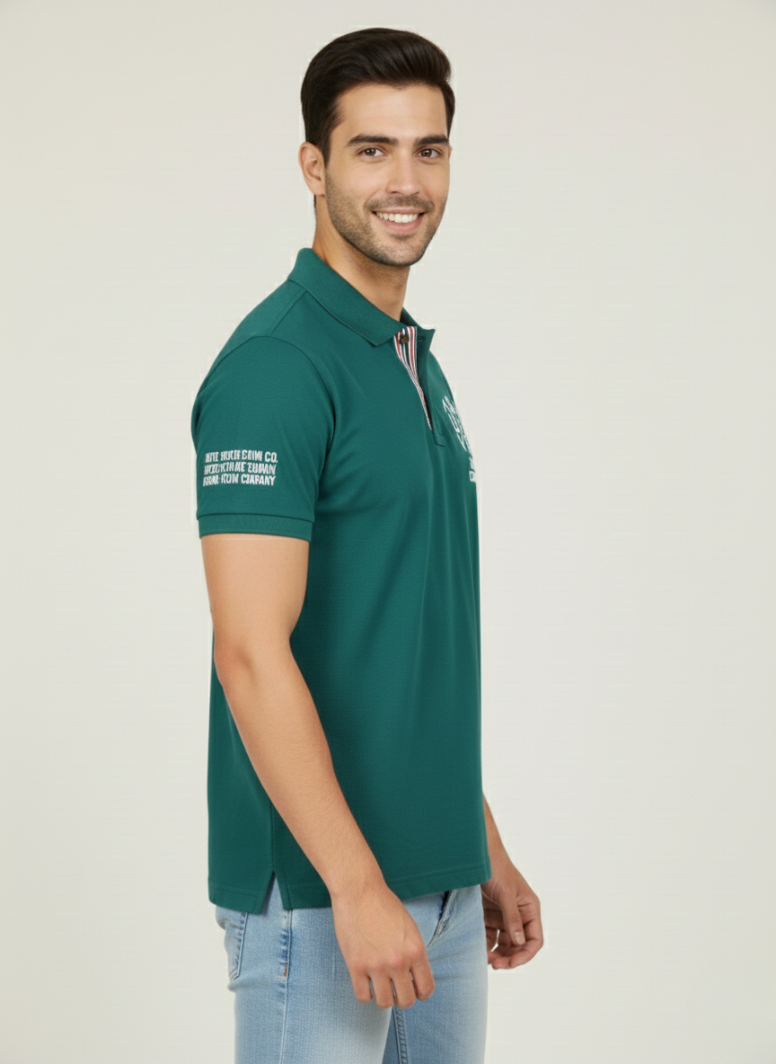 U.S. Polo Assn. Denim Co. Men’s Green Polo T-Shirt