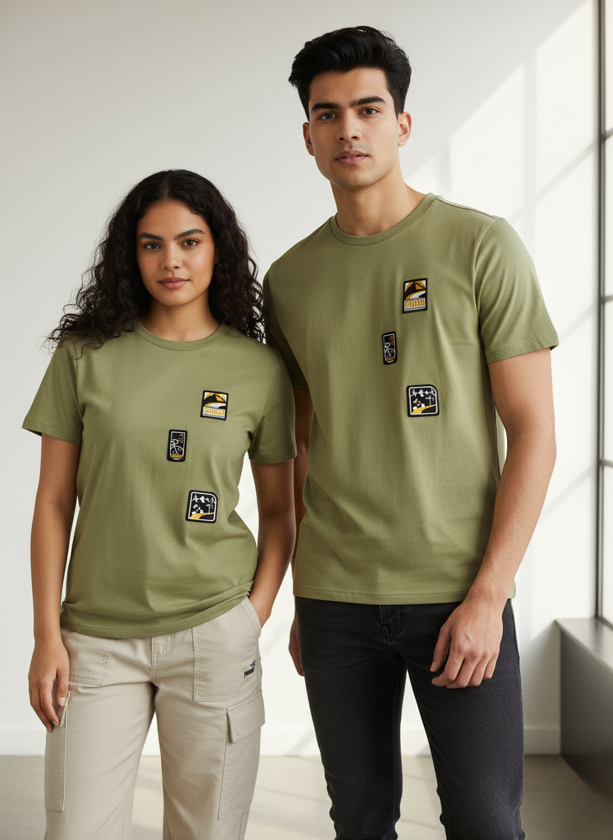 Puma Men's T-shirt (Olive Green)