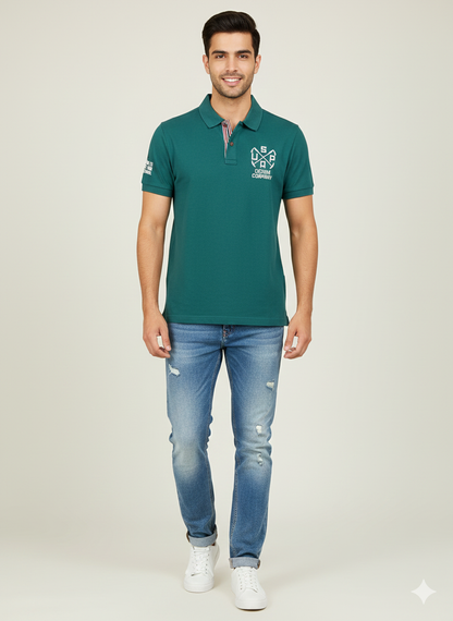 U.S. Polo Assn. Denim Co. Men’s Green Polo T-Shirt