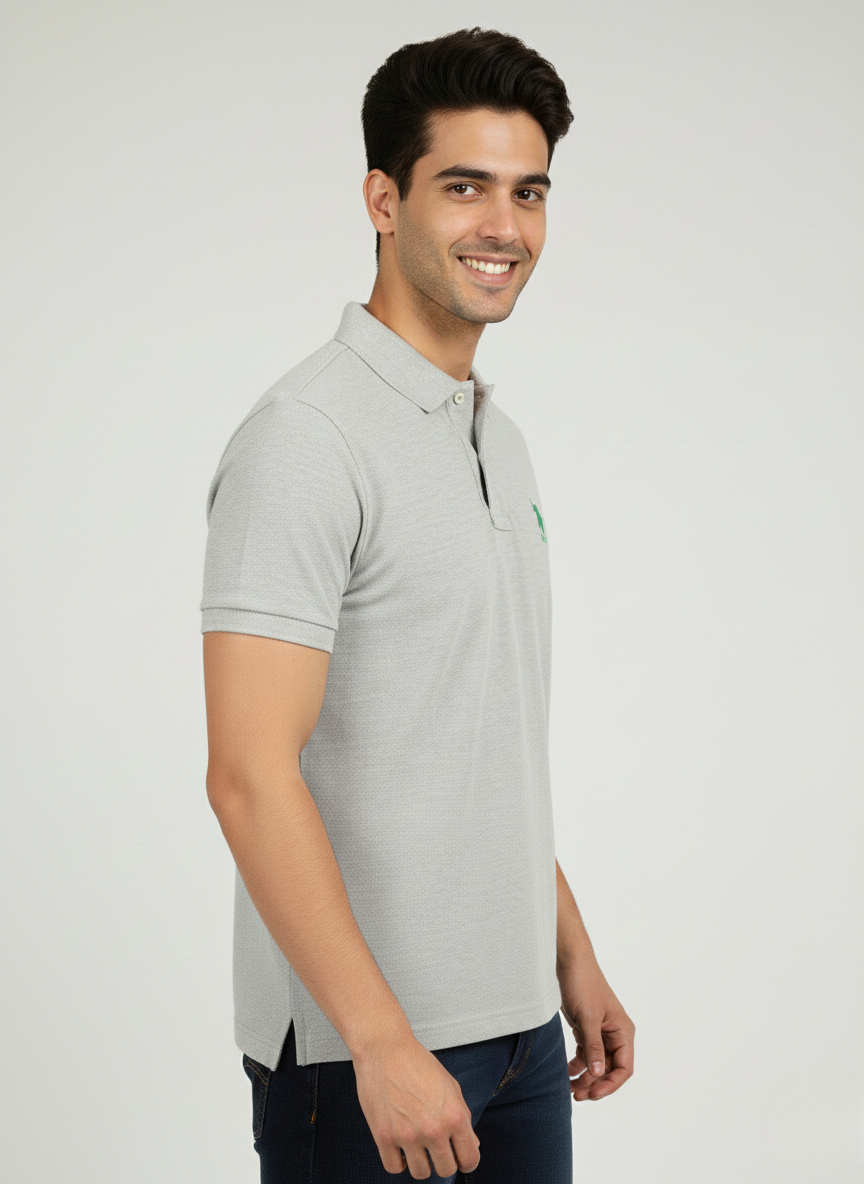 U.S. Polo Assn. Men’s Light Grey Classic Polo T-Shirt