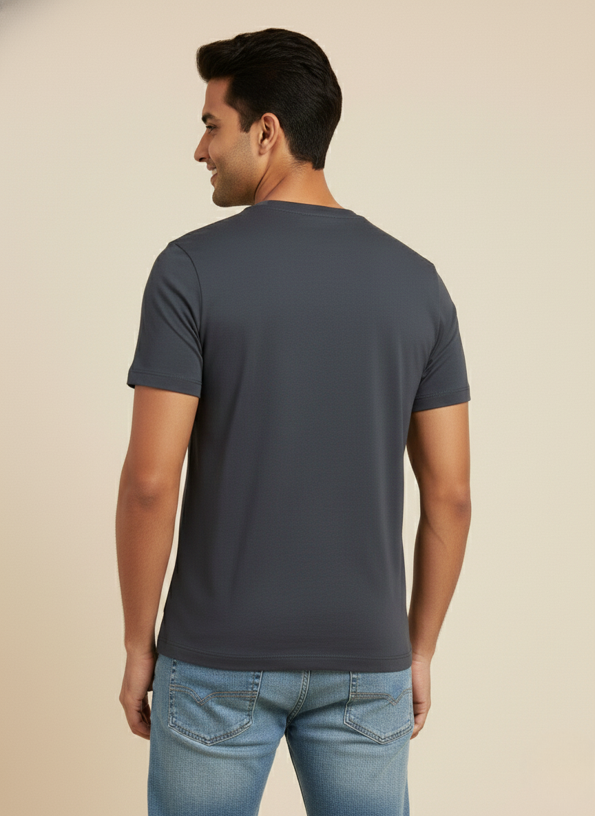 Hugo Boss AJBXNG Men’s Charcoal Grey Logo Graphic T-Shirt
