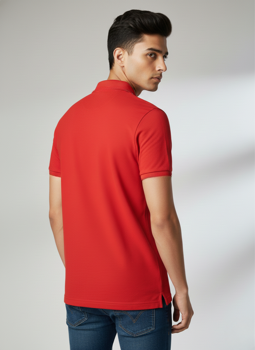 Tommy Hilfiger Red Polo T-Shirt