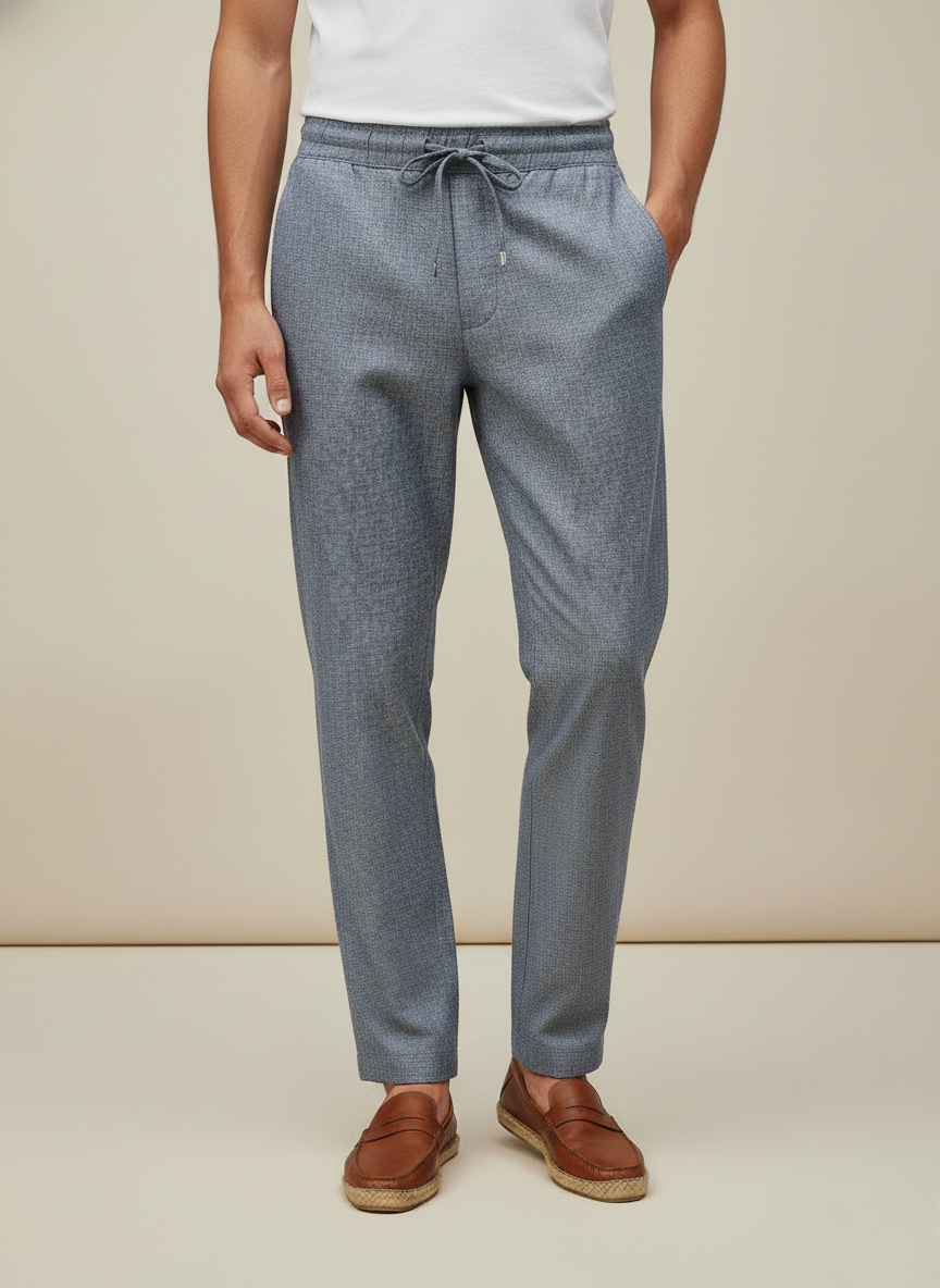 Zara Men's Linen Pants (Grey)