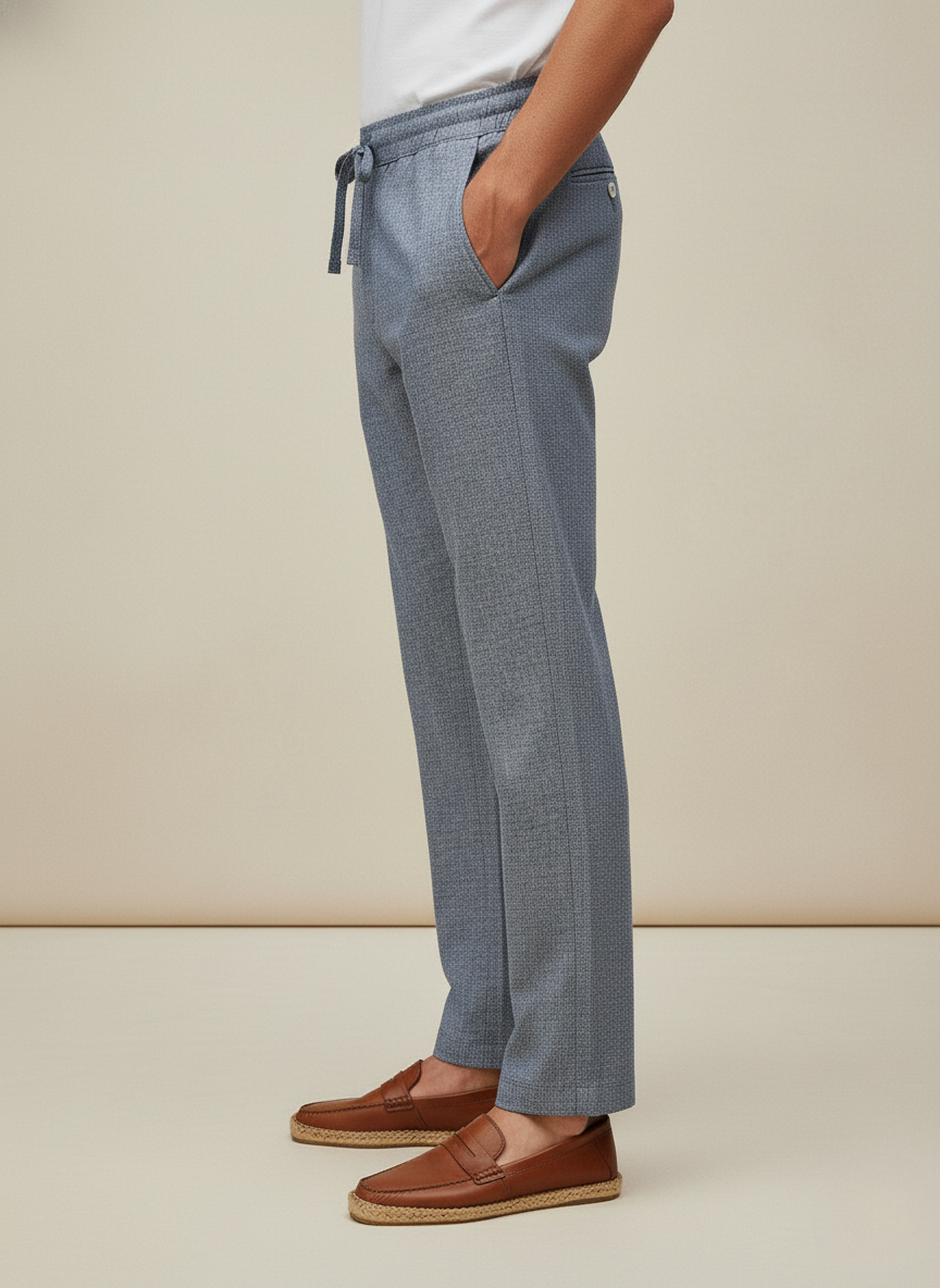 Zara Men's Linen Pants (Grey)