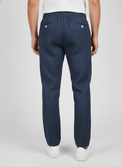 Zara Men's Linen Pants (Navy)