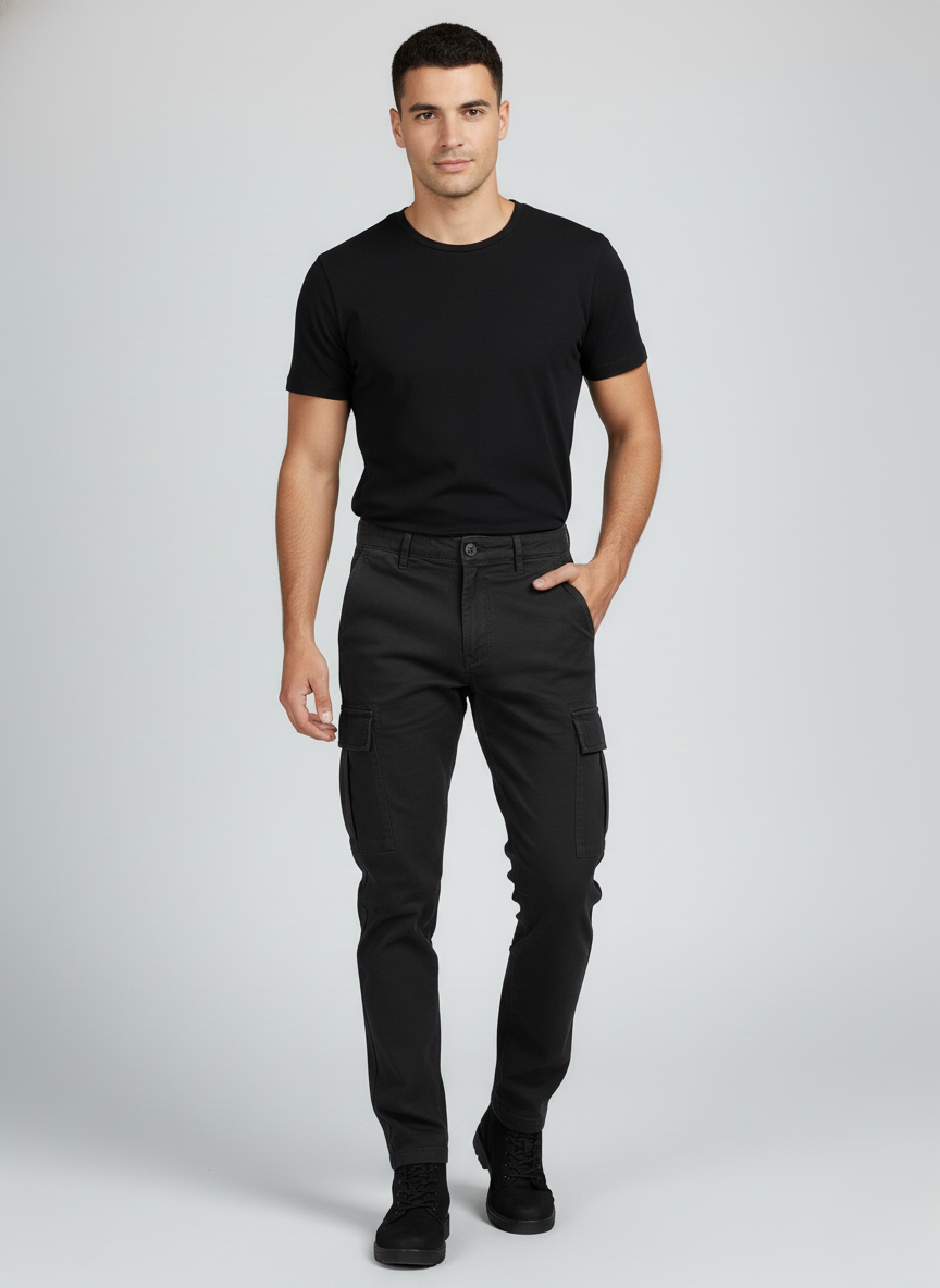 SMOG Original Men's Cargo Pants (BLACK)