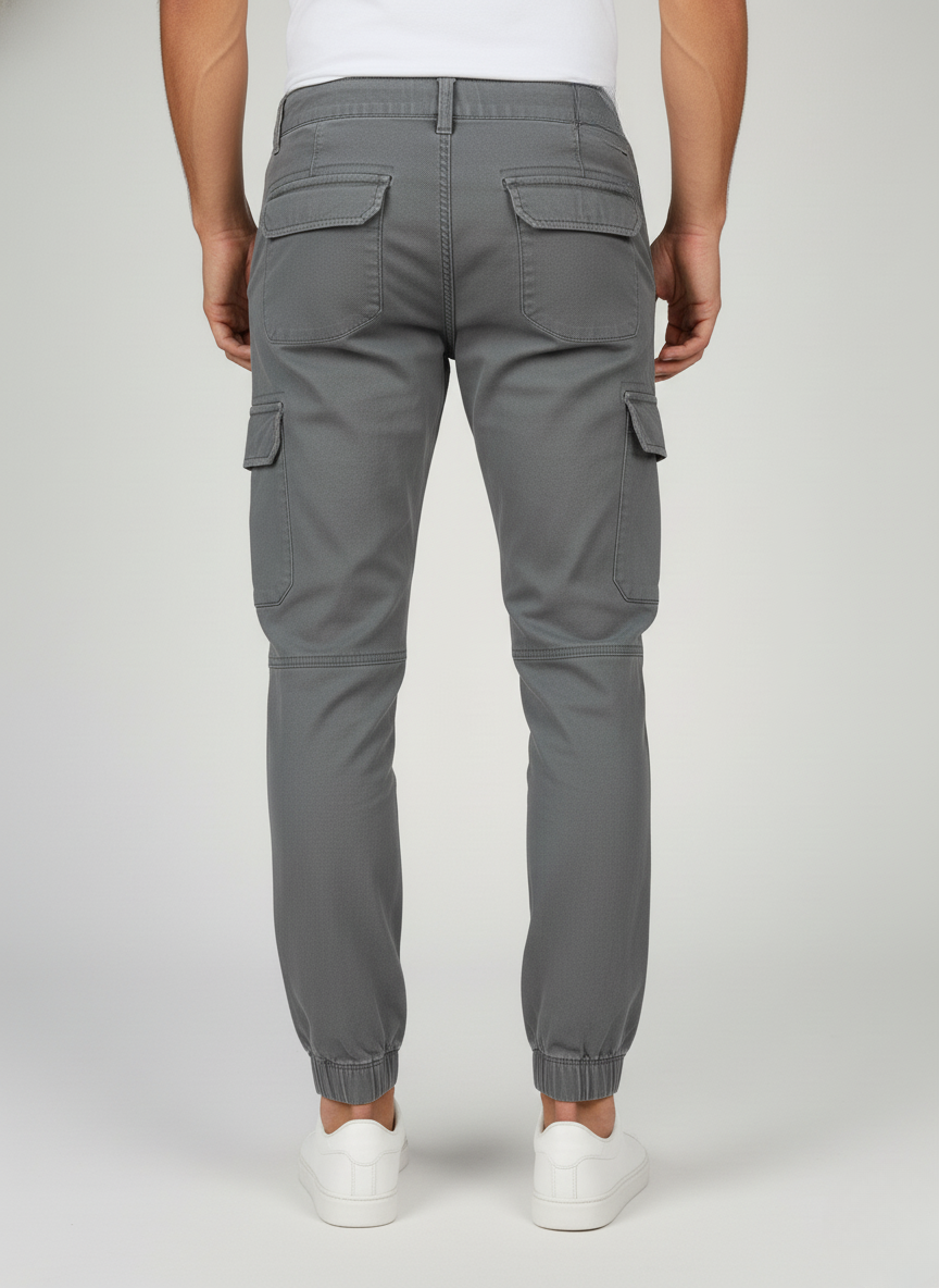 Celio Men's Cargo Pants Jogger Fit (GREY)