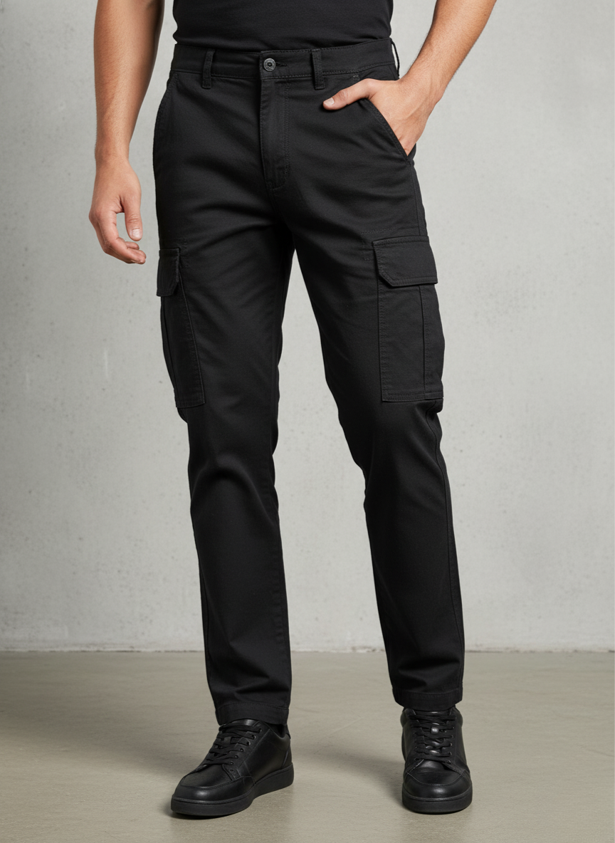 Max Urban Men's Cargo Pants (BLACK)