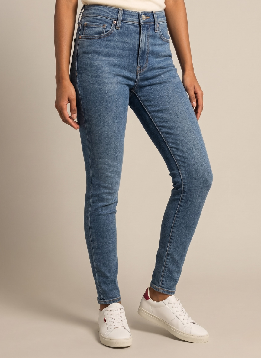 Levi's Women's 711 Skinny Jeans - Mid-Rise Light Wash Denim