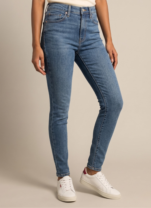 Levi's Women's 711 Skinny Jeans - Mid-Rise Light Wash Denim